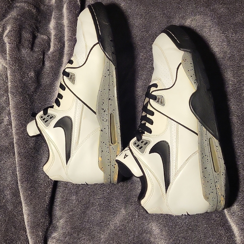 Nike Air flight 89 size 12 white, black, and grey
